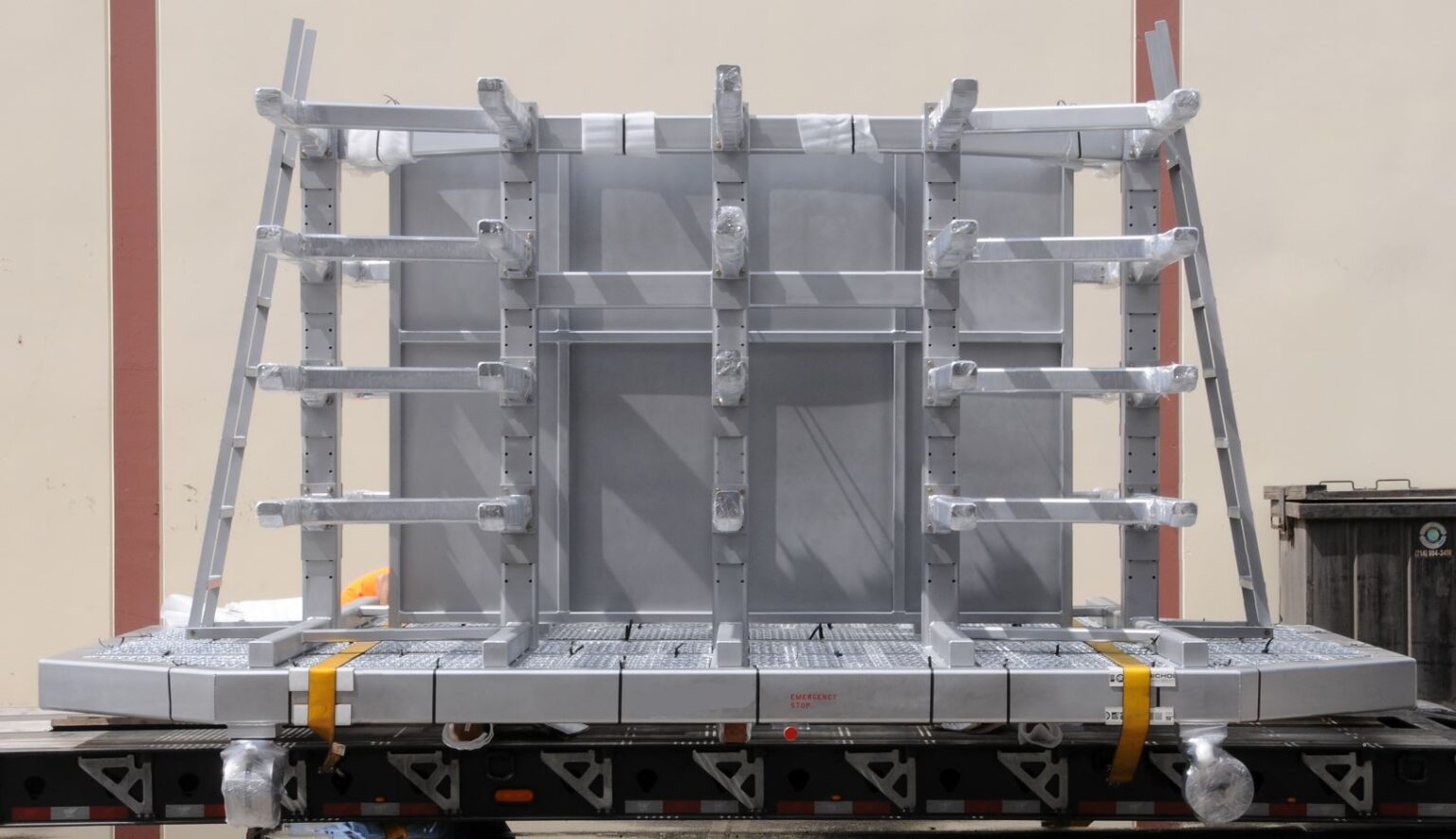 Flight Machine Rack Railing Rack Fixture - Coast Aerospace Manufacturing